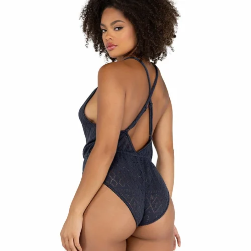 Roma Lingerie Cozy Pointelle Romper 7 Roma Lingerie Cozy Pointelle Romper