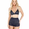 Roma 2pc Cozy Pointelle Bra Set Lingerie