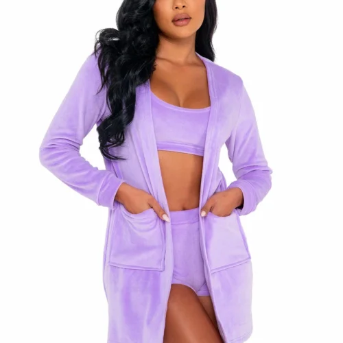 Roma Lingerie Super Soft & Cozy Velour Robe