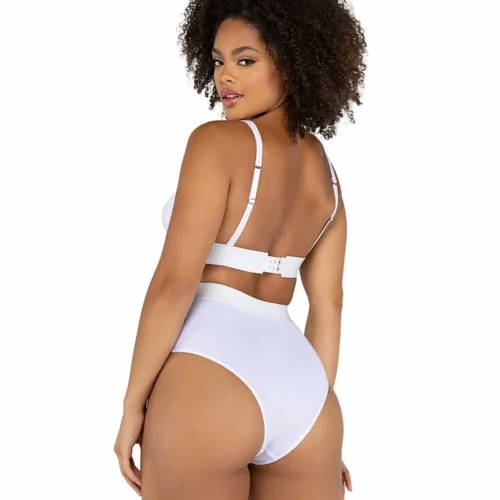 Roma 2pc Fitted Rib High-Waisted Bra Set Lingerie