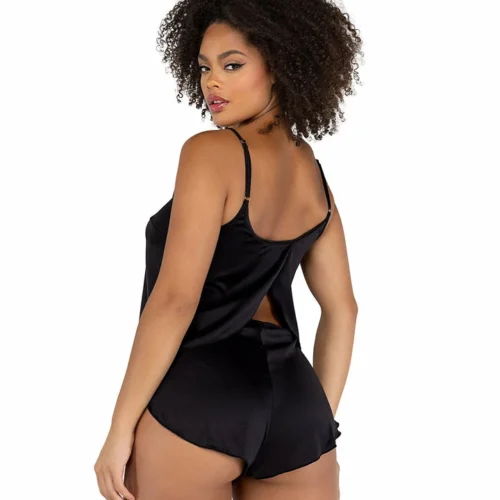 Roma 2pc Soft Satin Tulip Short Set 19 Roma 2pc Soft Satin Tulip Short Set