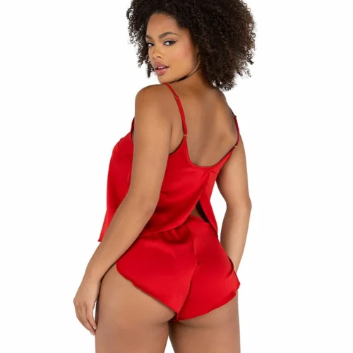 Roma 2pc Soft Satin Tulip Short Set