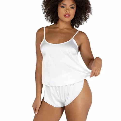 Roma 2pc Soft Satin Tulip Short Set 16 Roma 2pc Soft Satin Tulip Short Set