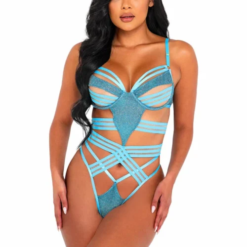 Roma Lingerie Shimmer Bondage Teddy