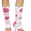 Roma Pair Of Pink Argyle Leg Warmers Accessories