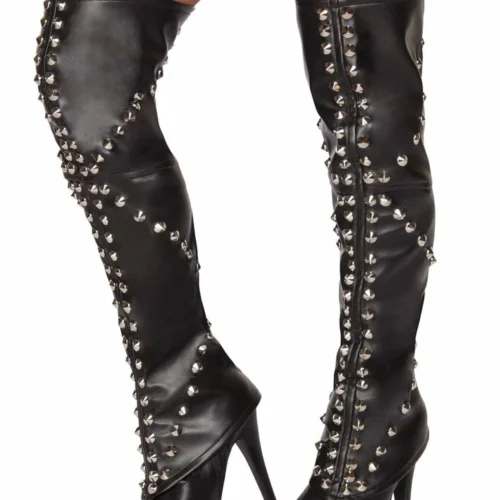 Roma Pair Of Spike Studded Leggings