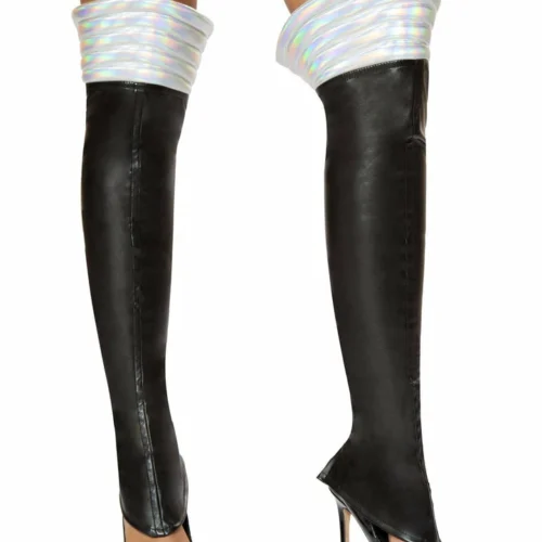 Roma Accessories Pair Of Leggings With Padded Silver Top