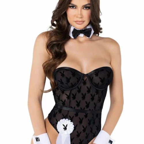 Roma 8pc Sheer Playboy Bodysuit