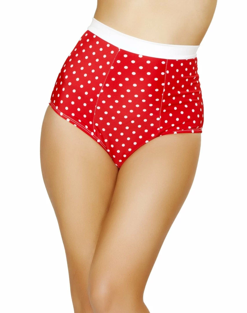 Roma Rave/Festival Wear High Waisted Pinup Style Polkadot Shorts With Banded Top 3 Roma Rave/Festival Wear High Waisted Pinup Style Polkadot Shorts With Banded Top