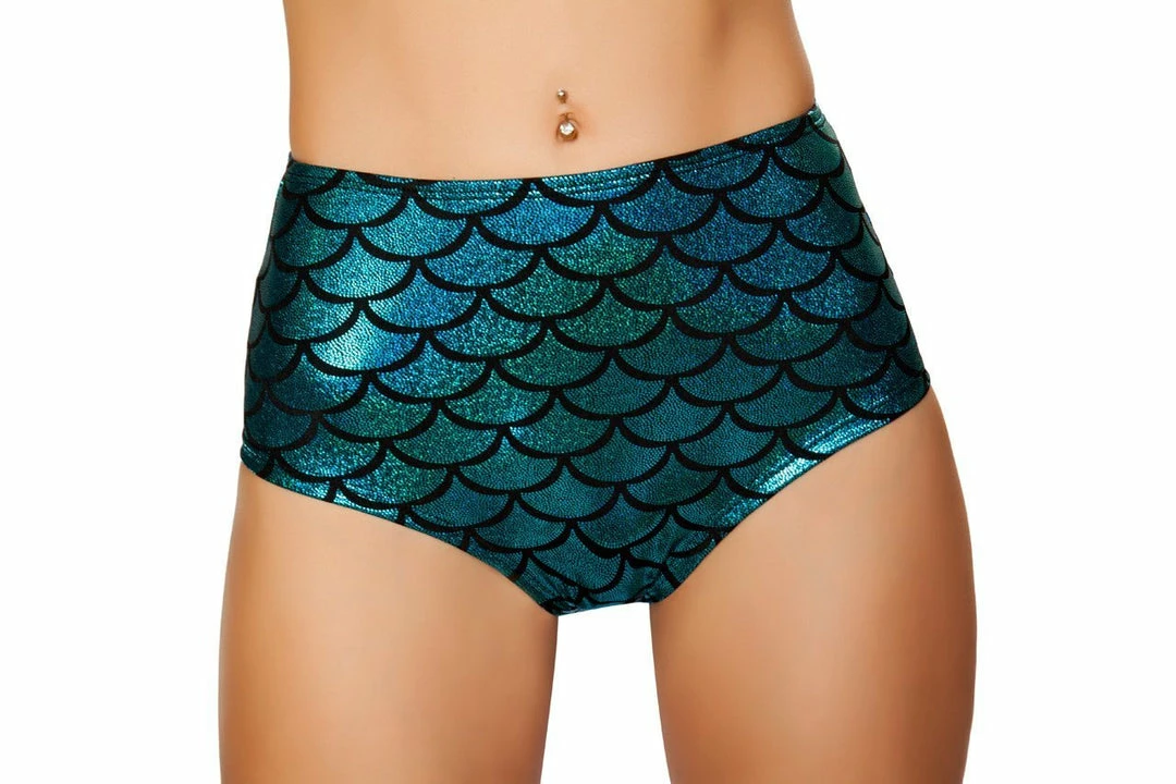 Roma Rave/Festival Wear High Waisted Pucker Back Mermaid Shorts 5 Roma Rave/Festival Wear High Waisted Pucker Back Mermaid Shorts