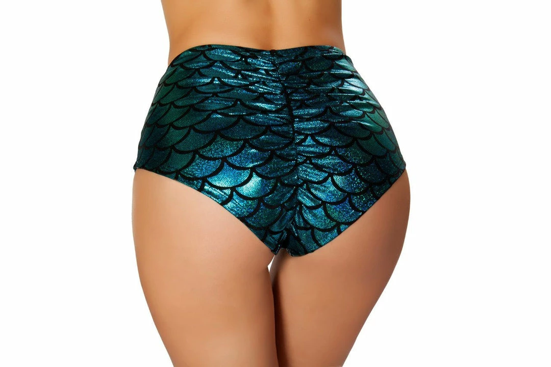 Roma Rave/Festival Wear High Waisted Pucker Back Mermaid Shorts 6 Roma Rave/Festival Wear High Waisted Pucker Back Mermaid Shorts