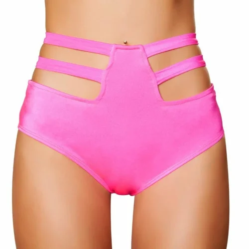Roma Solid High Waisted Strapped Shorts Rave/Festival Wear 16 Roma Solid High Waisted Strapped Shorts Rave/Festival Wear