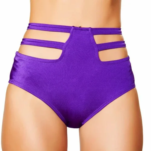 Roma Solid High Waisted Strapped Shorts Rave/Festival Wear 20 Roma Solid High Waisted Strapped Shorts Rave/Festival Wear