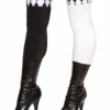 Roma Pair Of Black And White Legging Stockings