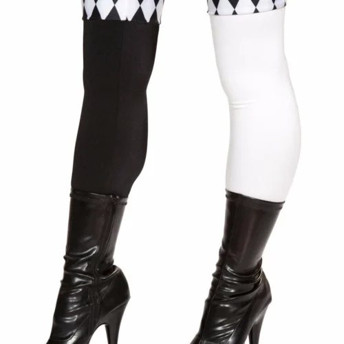 Roma Pair Of Black And White Legging Stockings