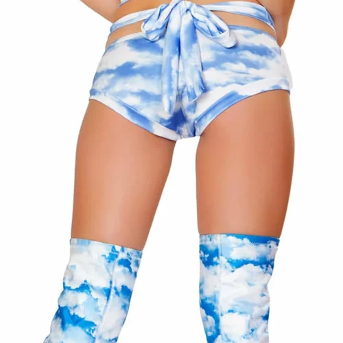 Roma Rave/Festival Wear Printed Low Rise Shorts
