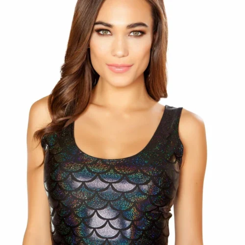 Roma Mermaid Cropped Top Rave/Festival Wear