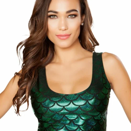 Roma Mermaid Cropped Top Rave/Festival Wear