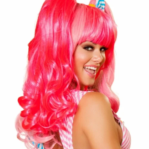Roma Hot Pink And Baby Pink Wig Accessories
