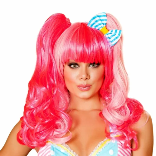 Roma Hot Pink And Baby Pink Wig Accessories